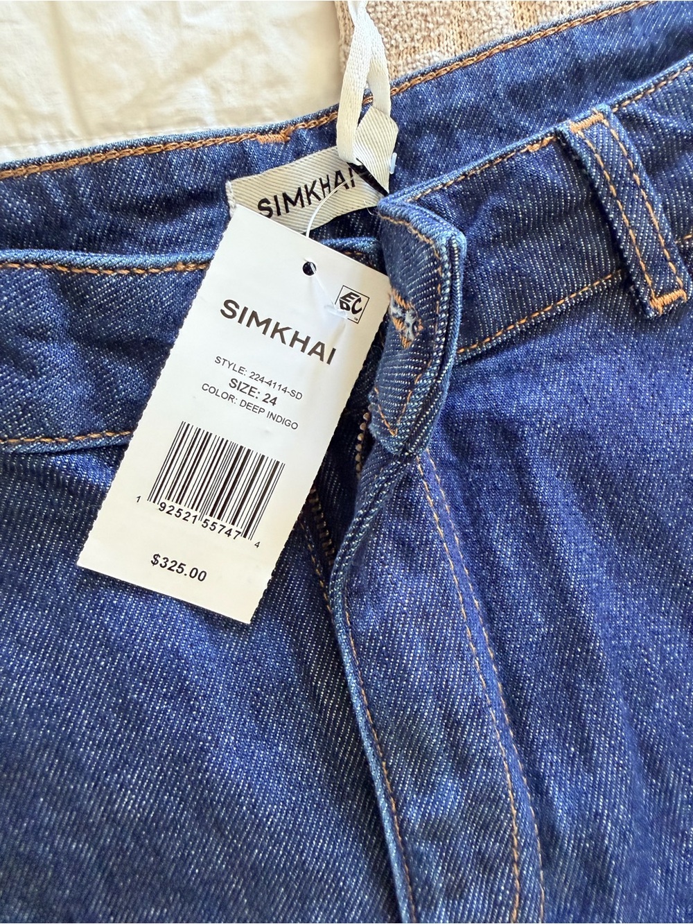 SIMKHAI Hyra Buttoned Vent Cropped Jeans - Picture 5 of 5